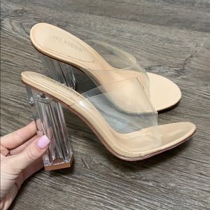Clear Heels Square Heel